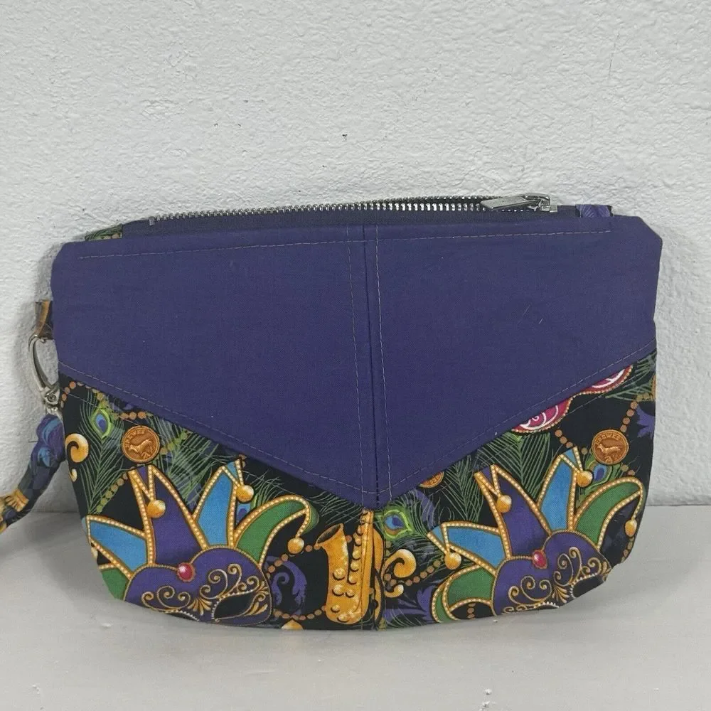 MARDI‎ GRAS LSU Beads Designer Adult Face Mask Cotton Washable Reusable Pocket